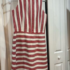 Brooks Brothers Striped Red and White Women's Dress
